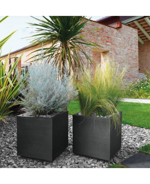 MACETA MATHERIA 40X40X39 BRONCE