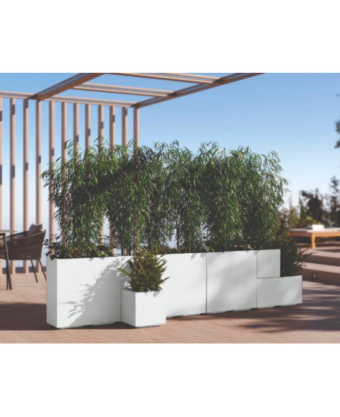 JARDINERA MATHERIA 80x40x40h CM BLANCO E.6