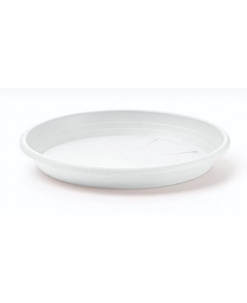 PLATO CILINDRO 13CM BLANCO (MACETA 14CM) E12