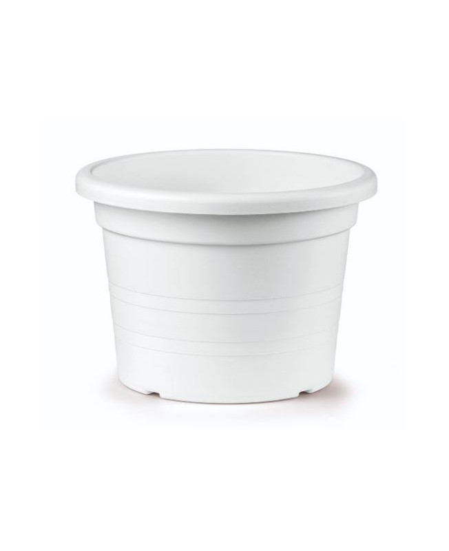 MACETA CILINDRO 27x19h CM BLANCO E12