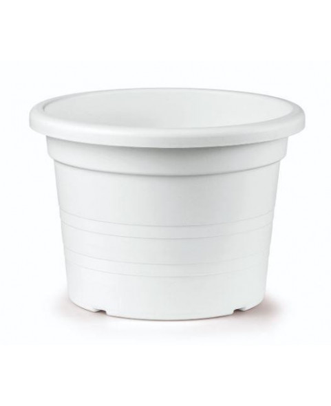 MACETA CILINDRO 40x28h CM BLANCO E12