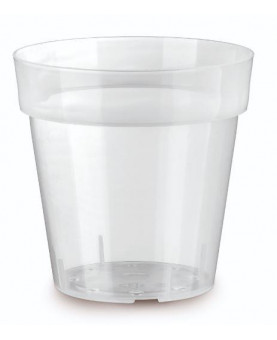 MACETA IRIS 17x16h CM TRANSPARENTE E.24