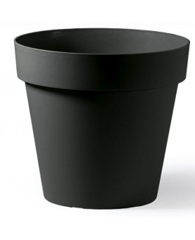 MACETA REDONDA CLEO 20x17.5h CM ANTRACIT E.12