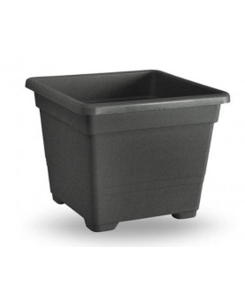 MACETA QUADRATO 14x14x11h CM ANTRACITA E.12