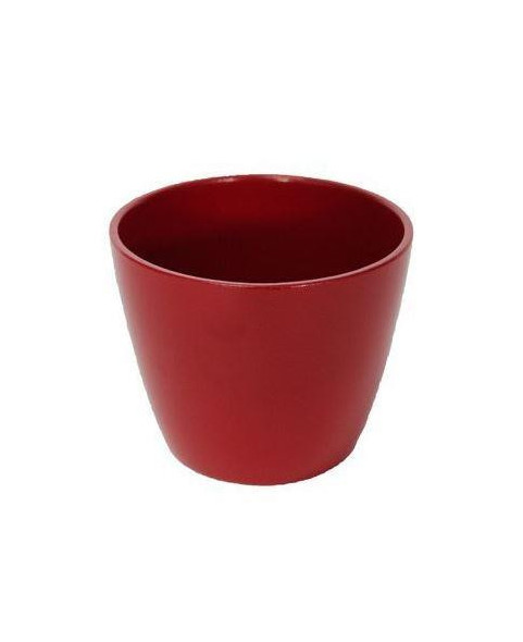CUBREMACETA ESMALTADO 9X7,5  ROJO E,20 P3200