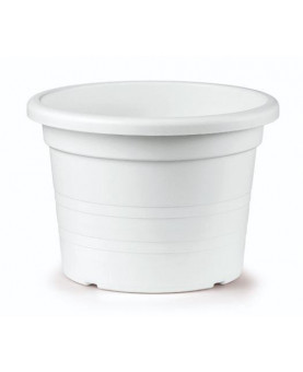 MACETA CILINDRO 20x14h CM BLANCO E12