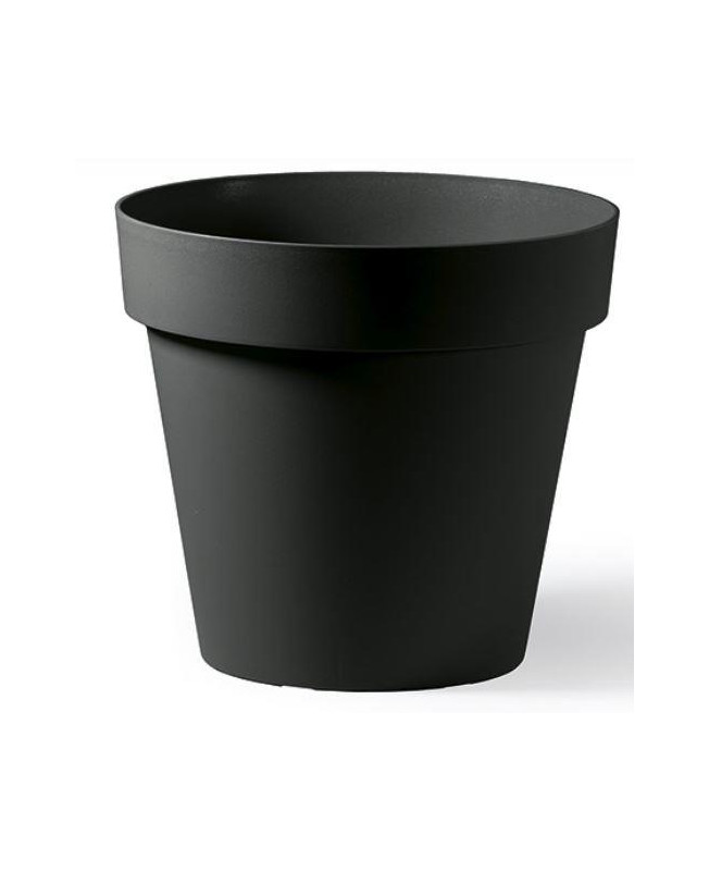 MACETA REDONDA CLEO 20x17.5h CM ANTRACIT E.12